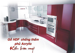 Gỗ HDF chống thấm phủ Acrylic